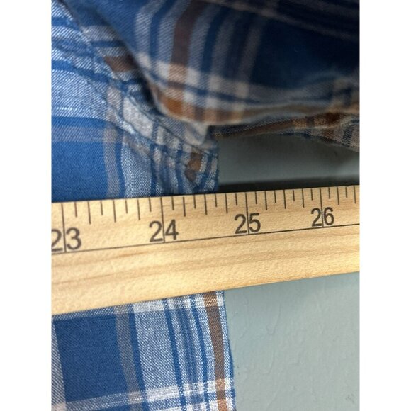Prana Watchman Men's XXL Plaid Short Sleeve Button Up Shirt - Picture 5 of 7